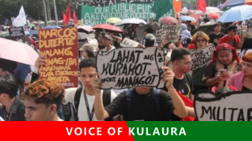 প্রেসিডেন্টের পদত্যাগ দাবিতে ফিলিপাইনের রাস্তায় হাজারো জনতা।