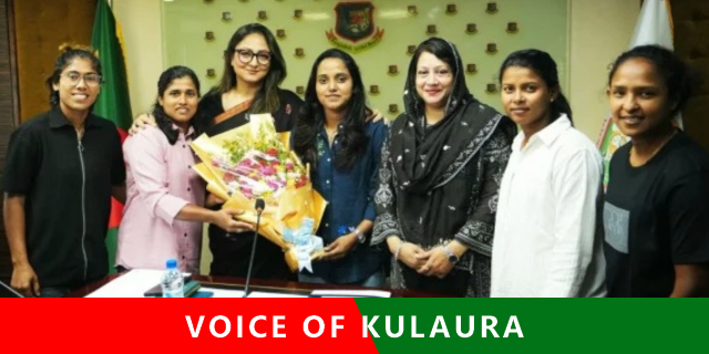 নারী ক্রিকেটারদের সঙ্গে সাক্ষাৎ করেছেন রাশনা ইমাম।