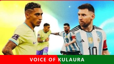 ৩৬ বছর পর বিশ্বকাপে মুখোমুখি হতে পারে আর্জেন্টিনা ও ব্রাজিল।